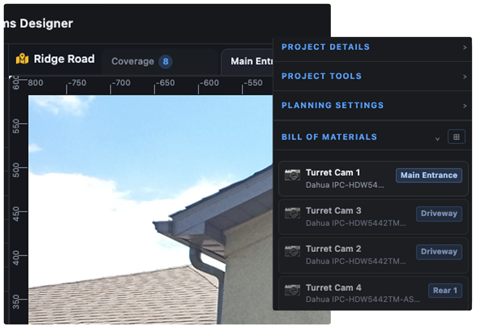 Udora Systems Designer project workflow screenshot