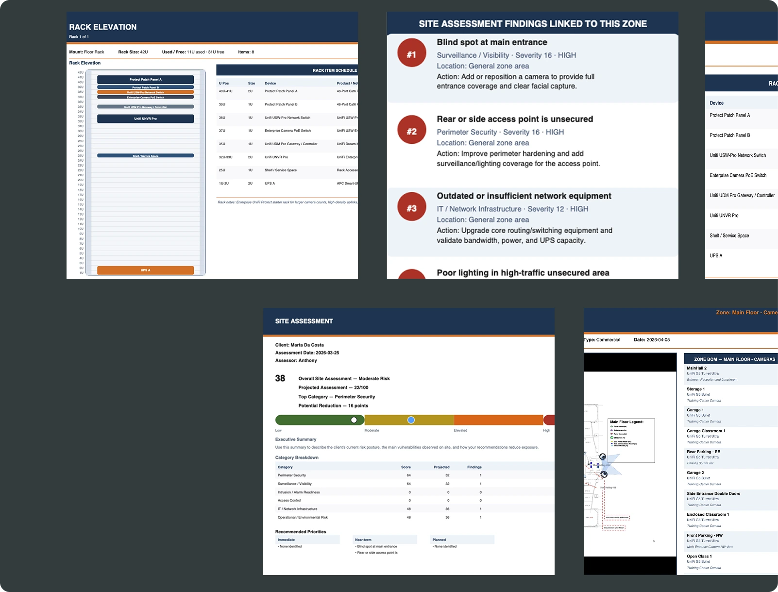 Udora Systems Designer PDF export screenshot